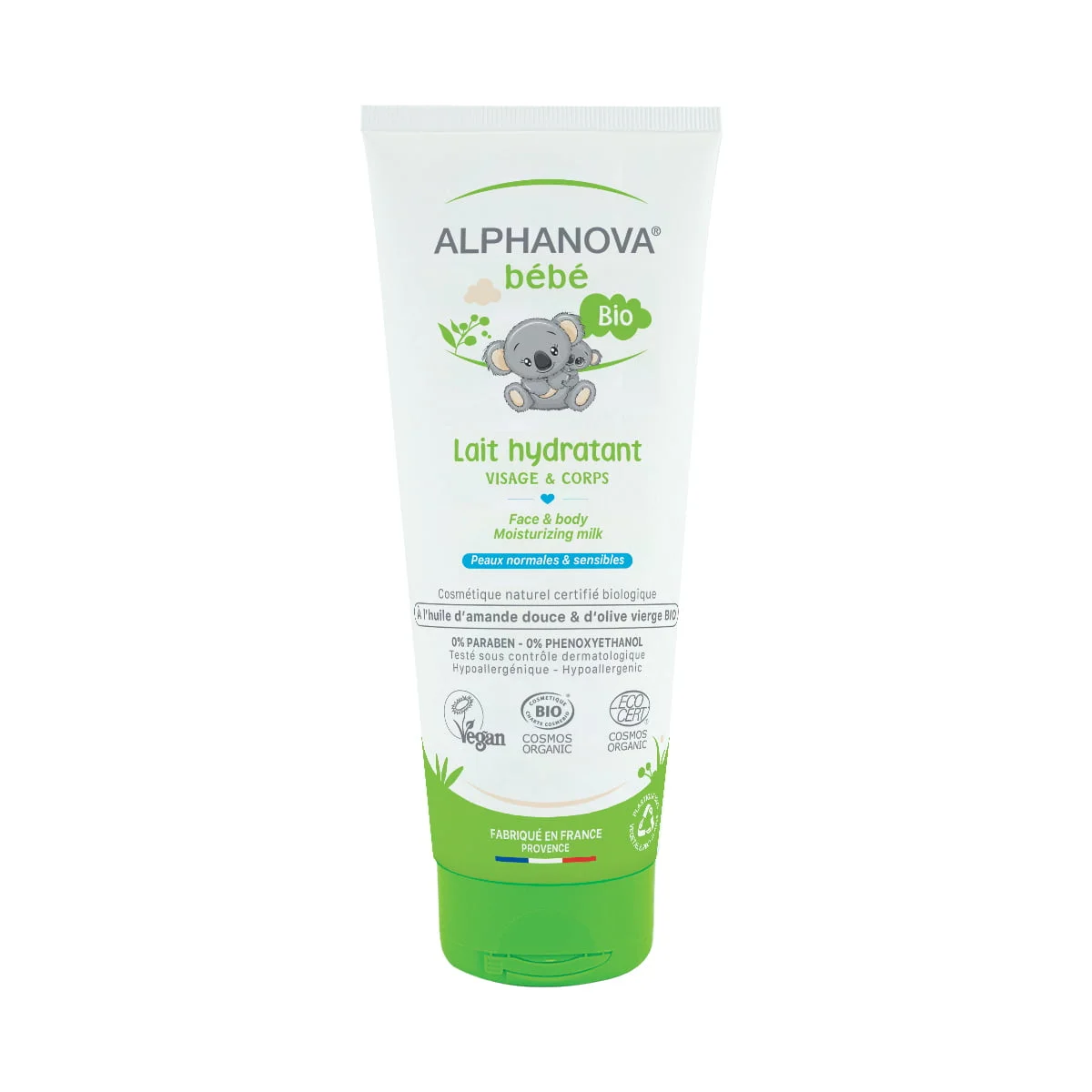 Lait hydratant visage et corps bébé - Alphanova bébé