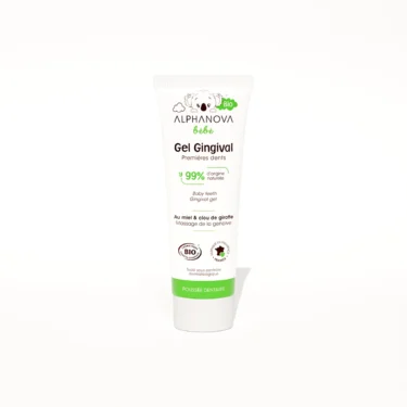 Gel gingival premières dents pour apaiser les poussées dentaires de bébé - alphanova bébé
