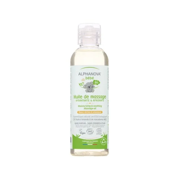Huile de massage bio pour bébé - Alphanova bébé