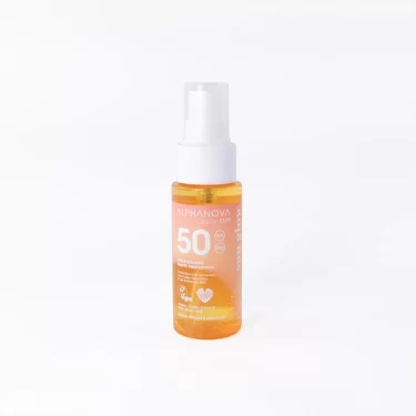 Huile solaire format voyage naturelle SPF 50 ALPHANOVA Daily SUN