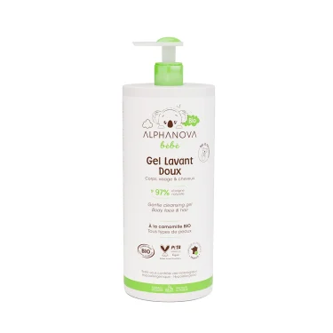 Gel lavant doux pour le bain de bébé