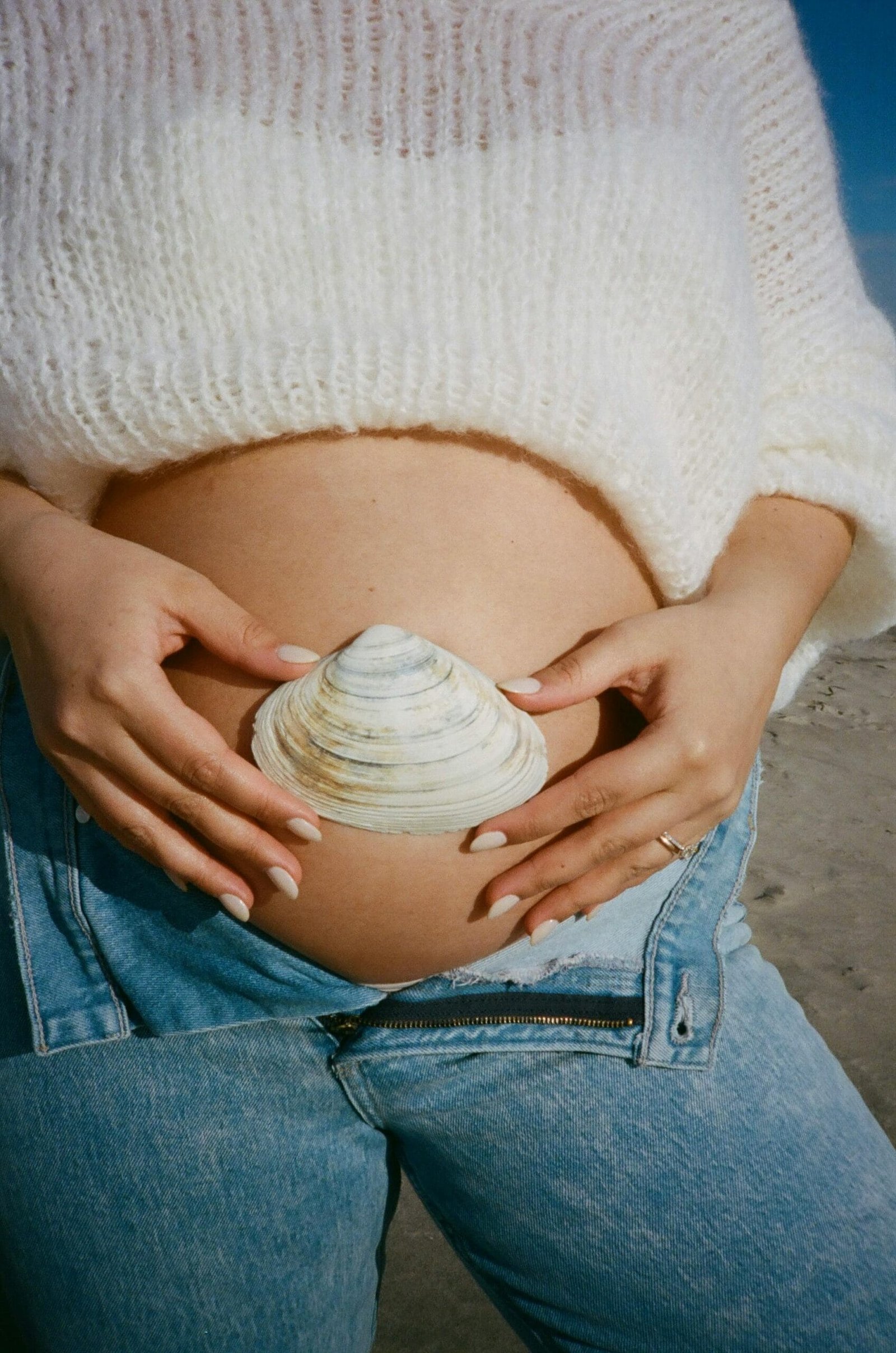 femme enceinte et coquillage