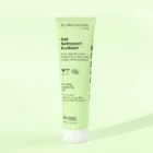 Gel nettoyant purifiant anti-imperfections bio sur fond blanc – soin visage naturel