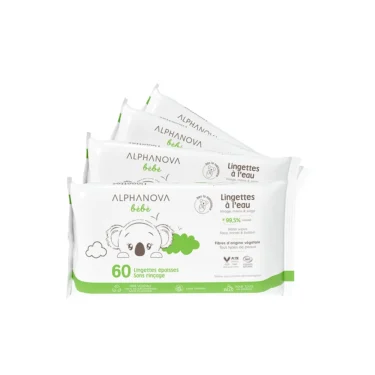 Lingettes bébé ultra-douces ALPHANOVA bébé packshot