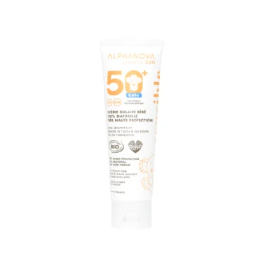 Crème solaire bébé SPF 50+ bio Alphanova – 100% naturelle