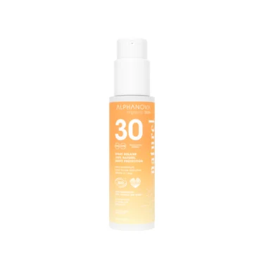Solaire minéral SPF 30 bio transparent visage et corps
