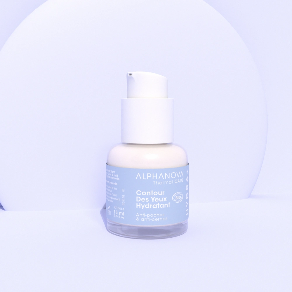 Contour des yeux hydratant anti-poches anti-cernes HYDRA+ sur fond 3D