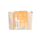 Kit Solaire Bio Alphanova gamme Sensible pour peaux réactives avec spray solaire SPF 50, crème solaire visage SPF 50 et lait après-solaire.